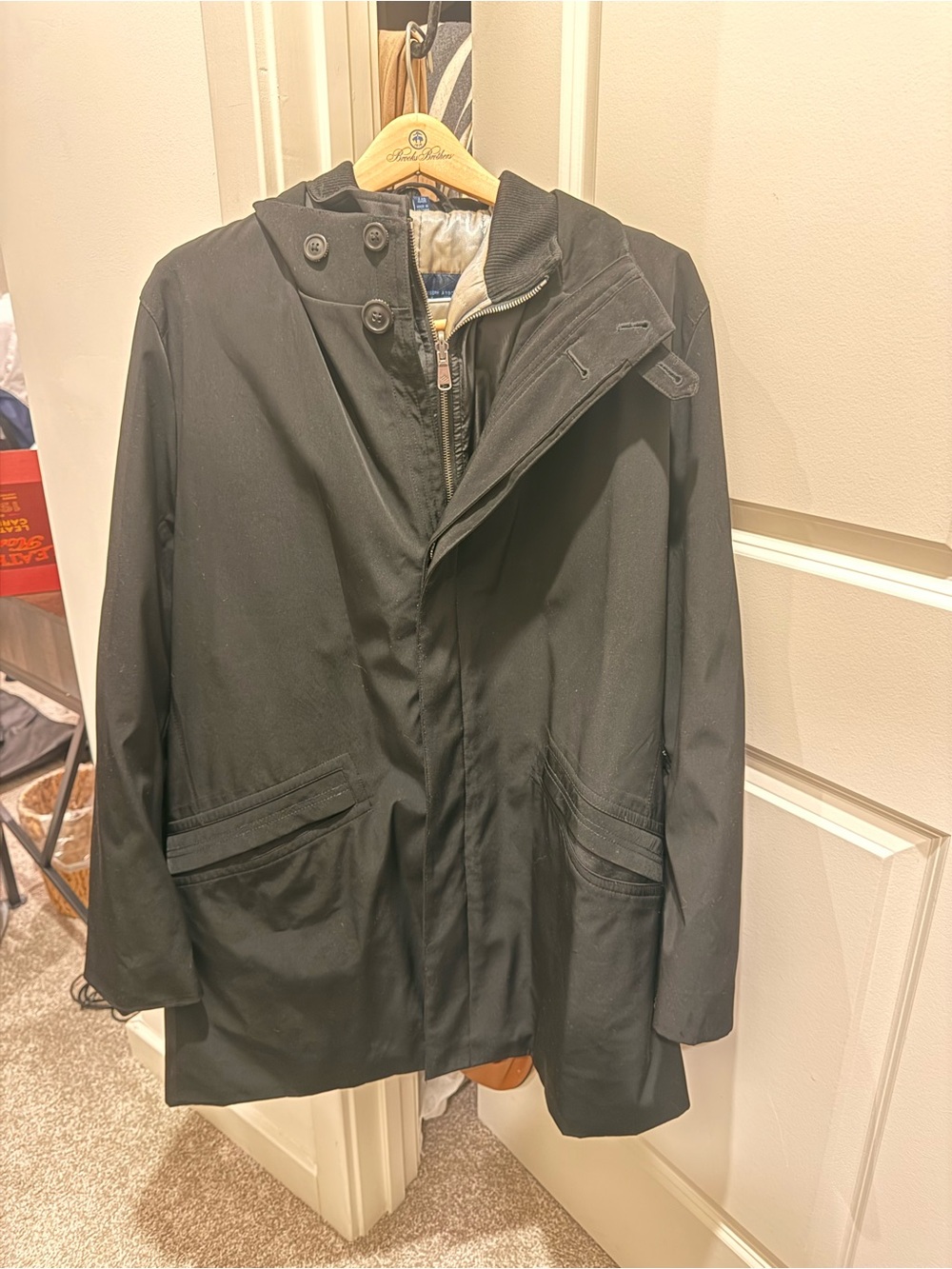 Joseph Abboud Black Trench Coat